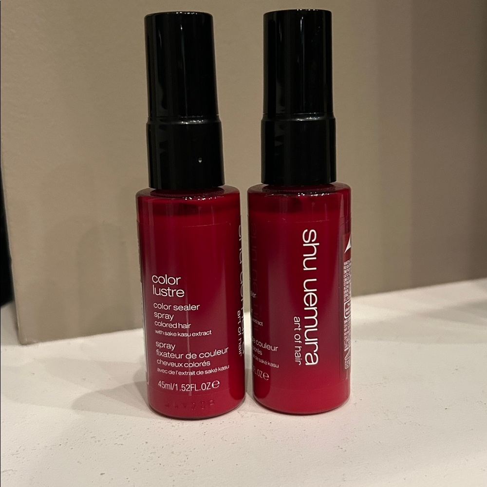 2 SET SHU UEMURA color lustre sealer TRAVEL sprays NEW